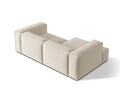 Coltar modular stanga 3 locuri, Nuria-88, Micadoni Home, 252x147x72 cm, catifea, bej