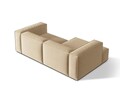 Coltar modular stanga 3 locuri, Nuria-88, Micadoni Home, 252x147x72 cm, catifea, bej nude