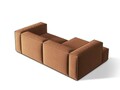 Coltar modular stanga 3 locuri, Nuria-88, Micadoni Home, 252x147x72 cm, catifea, miere