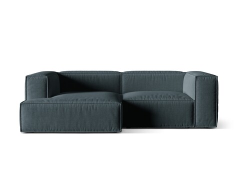 Coltar modular stanga 3 locuri, Nuria-215, Micadoni Home, 252x147x72 cm, tesatura structurata chenille, petrol inchis