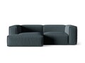 Coltar modular stanga 3 locuri, Nuria-215, Micadoni Home, 252x147x72 cm, tesatura structurata chenille, petrol inchis