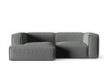 Coltar modular stanga 3 locuri, Nuria-215, Micadoni Home, 252x147x72 cm, tesatura structurata chenille, gri
