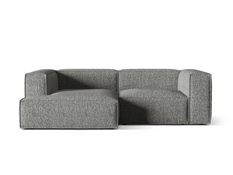 Coltar modular stanga 3 locuri, Nuria-260, Micadoni Home, 252x147x72 cm, tesatura boucle, grafit