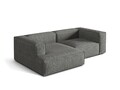 Coltar modular stanga 3 locuri, Nuria-260, Micadoni Home, 252x147x72 cm, tesatura boucle, grafit