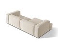 Coltar modular stanga 4 locuri, Nuria-88, Micadoni Home, 292x147x72 cm, catifea, bej