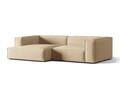 Coltar modular stanga 4 locuri, Nuria-88, Micadoni Home, 292x147x72 cm, catifea, bej nude