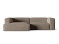 Coltar modular stanga 4 locuri, Nuria-88, Micadoni Home, 292x147x72 cm, catifea, gri beton