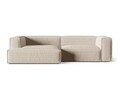 Coltar modular stanga 4 locuri, Nuria-215, Micadoni Home, 292x147x72 cm, tesatura structurata chenille, bej