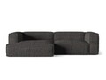 Coltar modular stanga 4 locuri, Nuria-260, Micadoni Home, 292x147x72 cm, tesatura boucle, antracit