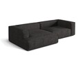 Coltar modular stanga 4 locuri, Nuria-260, Micadoni Home, 292x147x72 cm, tesatura boucle, antracit