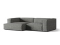 Coltar modular stanga 4 locuri, Nuria-260, Micadoni Home, 292x147x72 cm, tesatura boucle, grafit