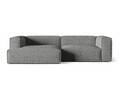 Coltar modular stanga 4 locuri, Nuria-260, Micadoni Home, 292x147x72 cm, tesatura boucle, grafit