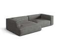 Coltar modular stanga 4 locuri, Nuria-260, Micadoni Home, 292x147x72 cm, tesatura boucle, grafit