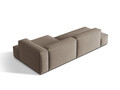 Coltar modular dreapta 4 locuri, Nuria-88, Micadoni Home, 312x147x72 cm, catifea, gri beton