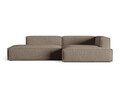 Coltar modular dreapta 4 locuri, Nuria-88, Micadoni Home, 312x147x72 cm, catifea, gri beton