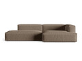 Coltar modular dreapta 4 locuri, Nuria-215, Micadoni Home, 312x147x72 cm, tesatura structurata chenille, cappuccino