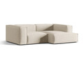 Coltar modular dreapta 3 locuri, Nuria-88, Micadoni Home, 252x147x72 cm, catifea, bej
