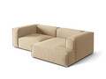 Coltar modular dreapta 3 locuri, Nuria-88, Micadoni Home, 252x147x72 cm, catifea, bej nude
