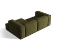 Coltar modular dreapta 3 locuri, Nuria-88, Micadoni Home, 252x147x72 cm, catifea, verde moss melange