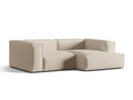 Coltar modular dreapta 3 locuri, Nuria-215, Micadoni Home, 252x147x72 cm, tesatura structurata chenille, bej