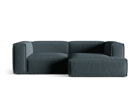 Coltar modular dreapta 3 locuri, Nuria-215, Micadoni Home, 252x147x72 cm, tesatura structurata chenille, petrol inchis