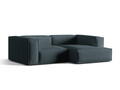 Coltar modular dreapta 3 locuri, Nuria-215, Micadoni Home, 252x147x72 cm, tesatura structurata chenille, petrol inchis