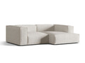 Coltar modular dreapta 3 locuri, Nuria-260, Micadoni Home, 252x147x72 cm, tesatura boucle, gri bej melange
