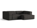Coltar modular dreapta 3 locuri, Nuria-260, Micadoni Home, 252x147x72 cm, tesatura boucle, antracit