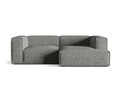 Coltar modular dreapta 3 locuri, Nuria-260, Micadoni Home, 252x147x72 cm, tesatura boucle, grafit