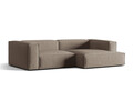 Coltar modular dreapta 4 locuri, Nuria-88, Micadoni Home, 292x147x72 cm, catifea, gri beton