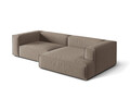 Coltar modular dreapta 4 locuri, Nuria-88, Micadoni Home, 292x147x72 cm, catifea, gri beton