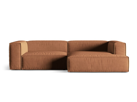 Coltar modular dreapta 4 locuri, Nuria-88, Micadoni Home, 292x147x72 cm, catifea, miere