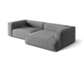 Coltar modular dreapta 4 locuri, Nuria-88, Micadoni Home, 292x147x72 cm, catifea, gri