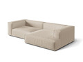 Coltar modular dreapta 4 locuri, Nuria-215, Micadoni Home, 292x147x72 cm, tesatura structurata chenille, bej
