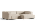 Coltar modular dreapta 4 locuri, Nuria-215, Micadoni Home, 292x147x72 cm, tesatura structurata chenille, bej