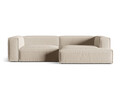 Coltar modular dreapta 4 locuri, Nuria-215, Micadoni Home, 292x147x72 cm, tesatura structurata chenille, bej