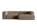 Coltar modular dreapta 4 locuri, Nuria-215, Micadoni Home, 292x147x72 cm, tesatura structurata chenille, cappuccino