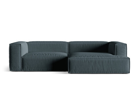 Coltar modular dreapta 4 locuri, Nuria-215, Micadoni Home, 292x147x72 cm, tesatura structurata chenille, petrol inchis