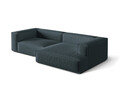 Coltar modular dreapta 4 locuri, Nuria-215, Micadoni Home, 292x147x72 cm, tesatura structurata chenille, petrol inchis