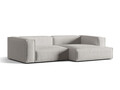 Coltar modular dreapta 4 locuri, Nuria-215, Micadoni Home, 292x147x72 cm, tesatura structurata chenille, gri deschis