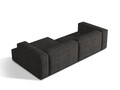 Coltar modular dreapta 4 locuri, Nuria-260, Micadoni Home, 292x147x72 cm, tesatura boucle, antracit