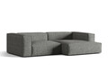 Coltar modular dreapta 4 locuri, Nuria-260, Micadoni Home, 292x147x72 cm, tesatura boucle, grafit