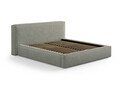 Tablie de pat 200 cm, Micadoni Home, Olivia-201, tesatura structurata chenille, verde moss melange