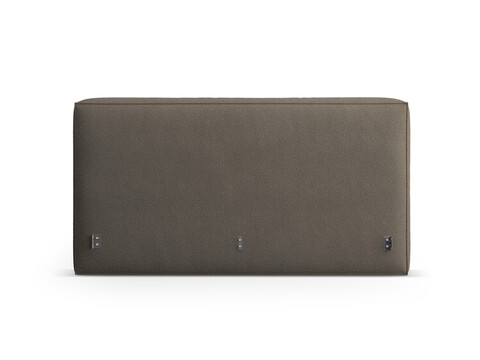 Tablie de pat 200 cm, Micadoni Home, Olivia-206, tesatura boucle, gri maroniu