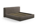 Tablie de pat 200 cm, Micadoni Home, Olivia-206, tesatura boucle, gri maroniu