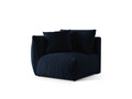 Modul stanga pentru canapea, 1 loc, Chris-184, Micadoni Home, 110x100x80 cm, catifea, albastru regal