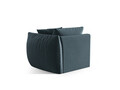 Modul dreapta pentru canapea, 1 loc, Chris-184, Micadoni Home, 110x100x80 cm, catifea, albastru pastel