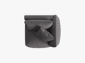 Modul dreapta pentru canapea, 1 loc, Chris-259, Micadoni Home, 110x100x80 cm, tesatura structurata chenille, gri beton
