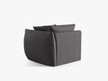 Modul dreapta pentru canapea, 1 loc, Chris-259, Micadoni Home, 110x100x80 cm, tesatura structurata chenille, gri beton