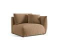 Modul dreapta pentru canapea, 1 loc, Chris-184, Micadoni Home, 130x100x80 cm, catifea, bej sand